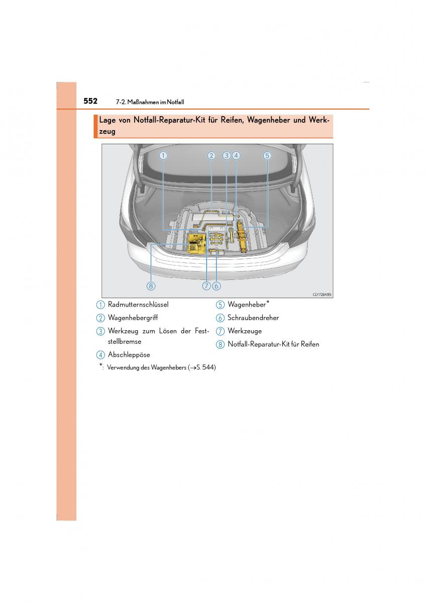 Lexus LS460 IV 4 Handbuch / page 552