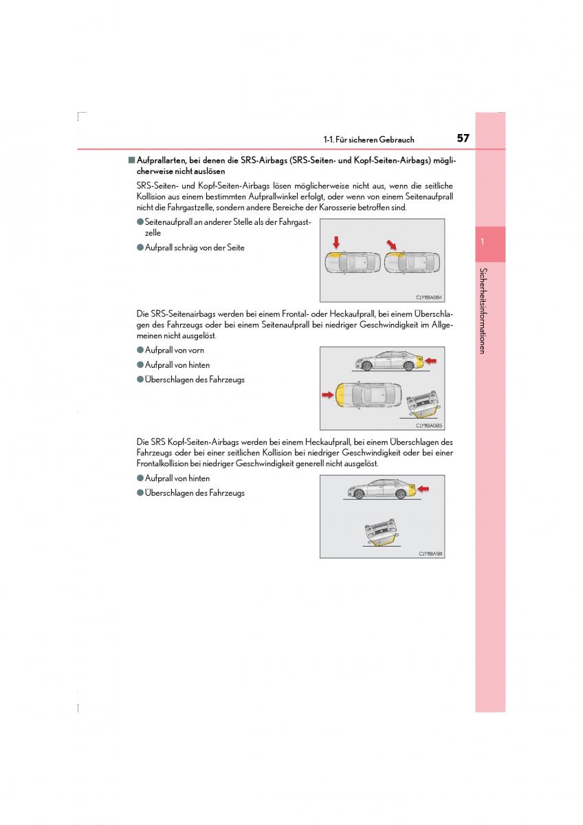 Lexus LS460 IV 4 Handbuch / page 57