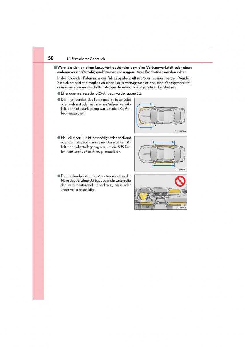 Lexus LS460 IV 4 Handbuch / page 58