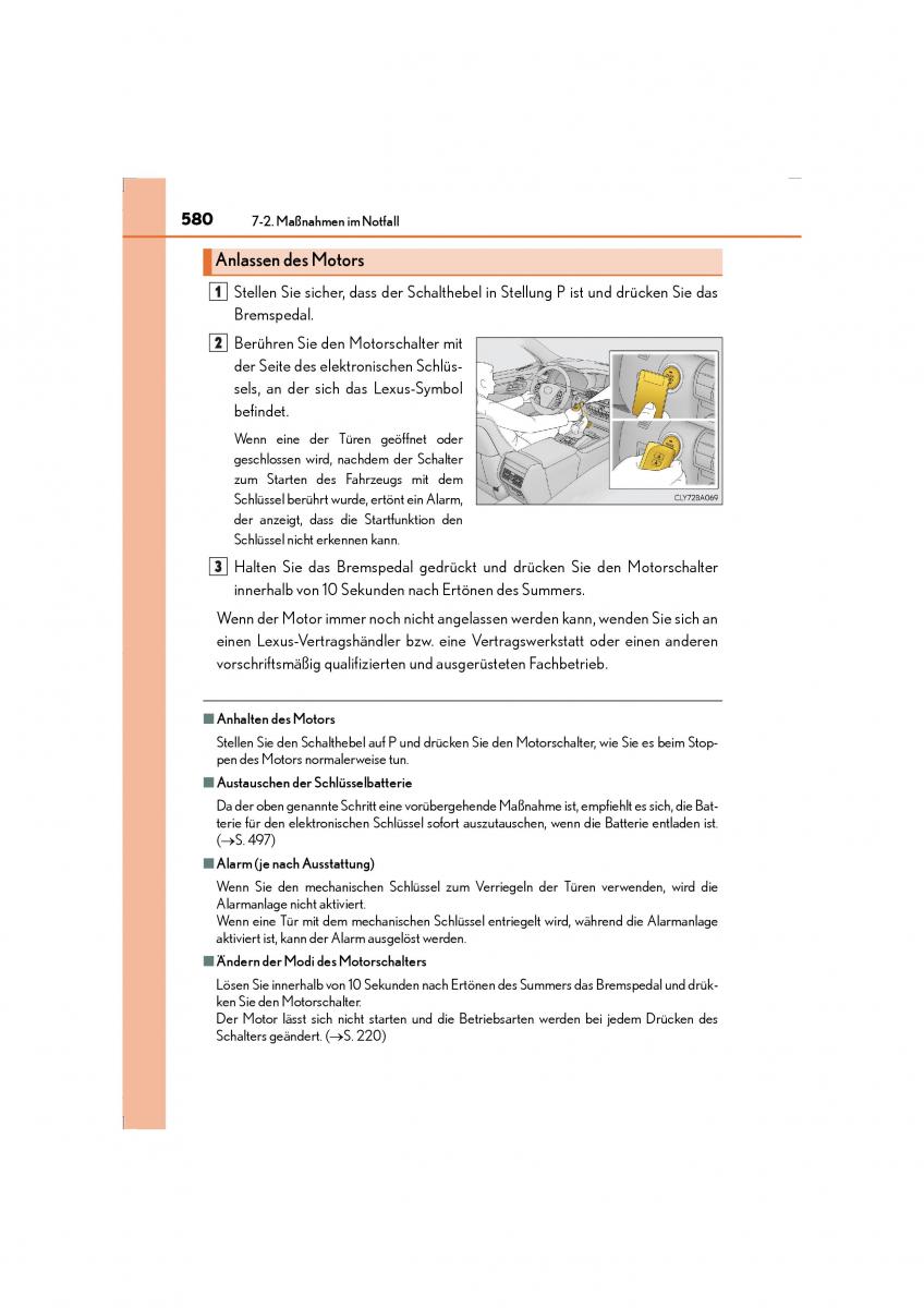 Lexus LS460 IV 4 Handbuch / page 580