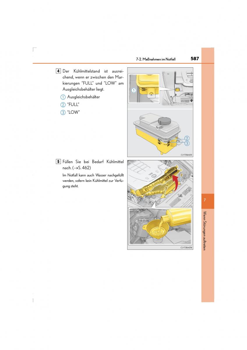 Lexus LS460 IV 4 Handbuch / page 587