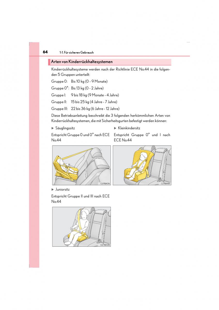 Lexus LS460 IV 4 Handbuch / page 64