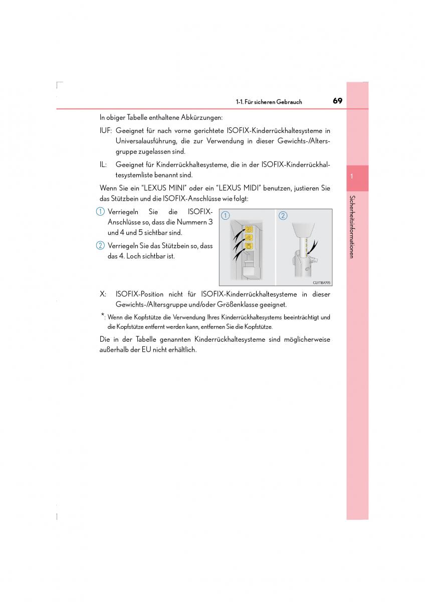 Lexus LS460 IV 4 Handbuch / page 69