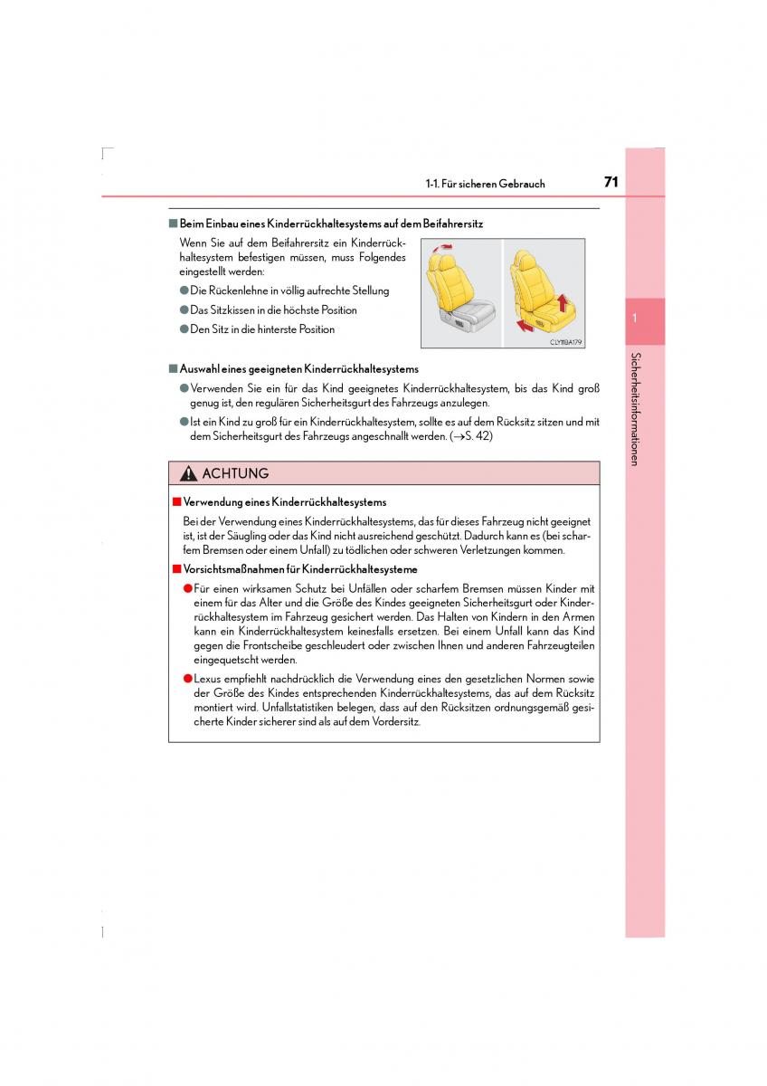 Lexus LS460 IV 4 Handbuch / page 71
