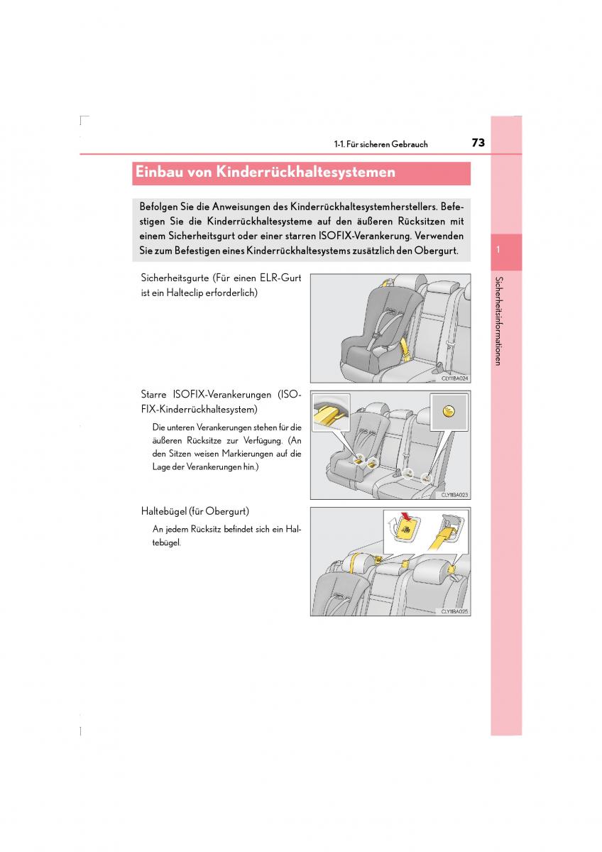 Lexus LS460 IV 4 Handbuch / page 73