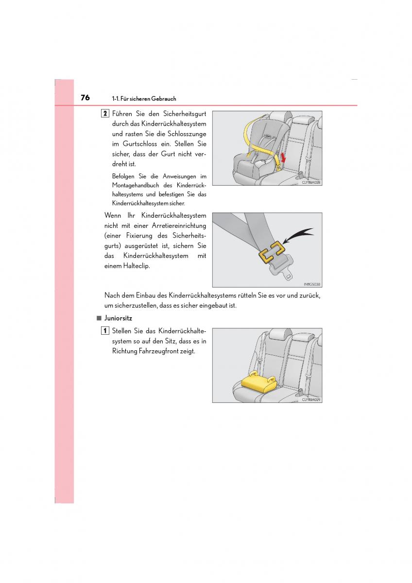 Lexus LS460 IV 4 Handbuch / page 76