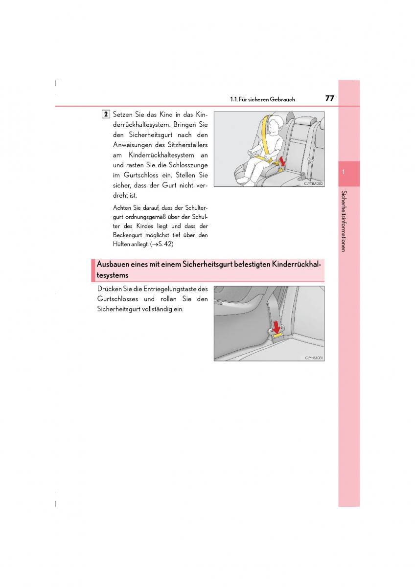 Lexus LS460 IV 4 Handbuch / page 77