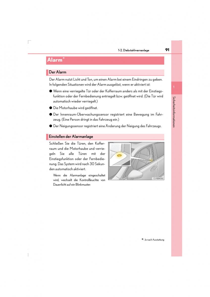 Lexus LS460 IV 4 Handbuch / page 91