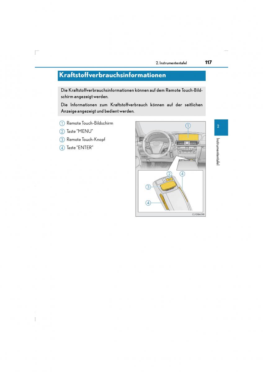 Lexus LS460 IV 4 Handbuch / page 117