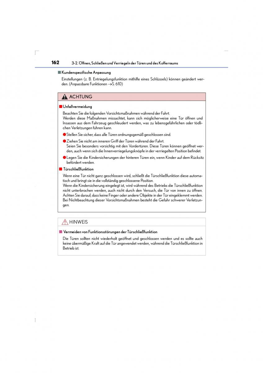 Lexus LS460 IV 4 Handbuch / page 162