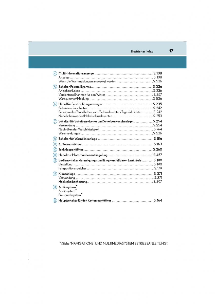 Lexus LS460 IV 4 Handbuch / page 17