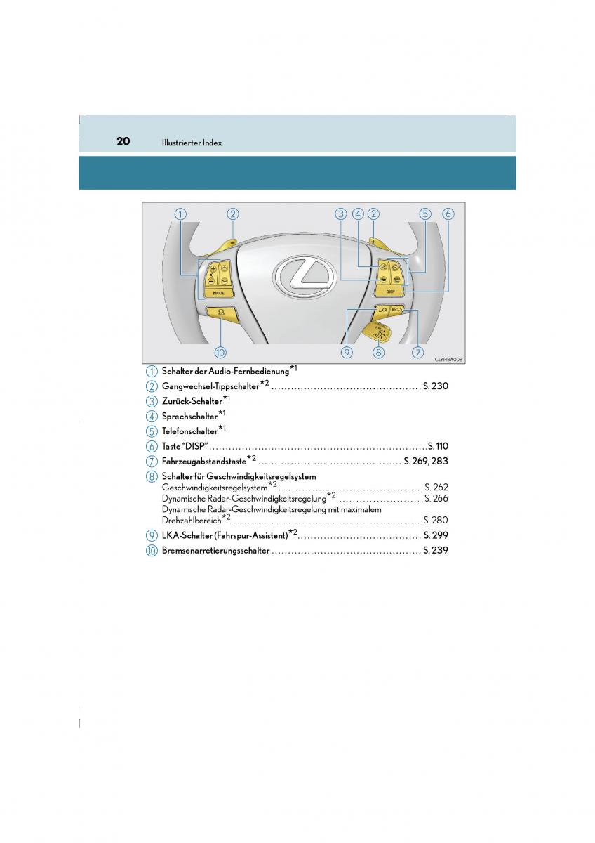 Lexus LS460 IV 4 Handbuch / page 20