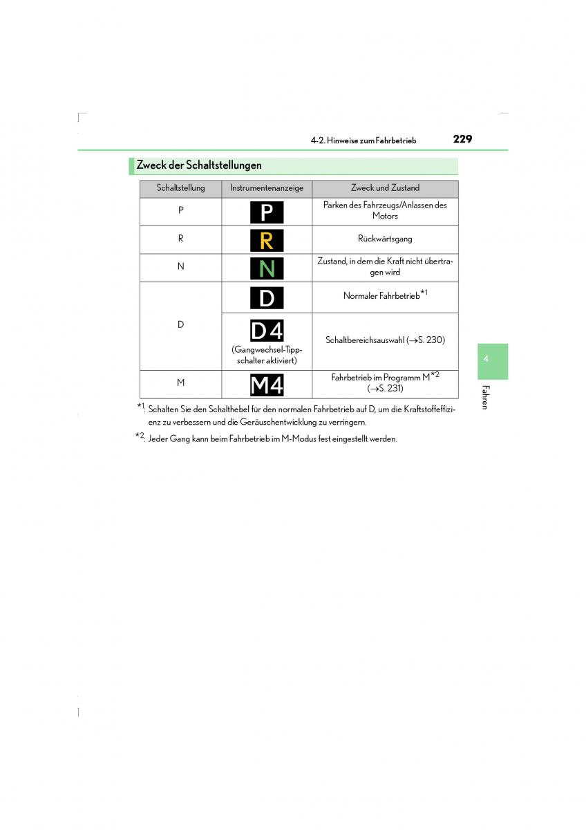 Lexus LS460 IV 4 Handbuch / page 229
