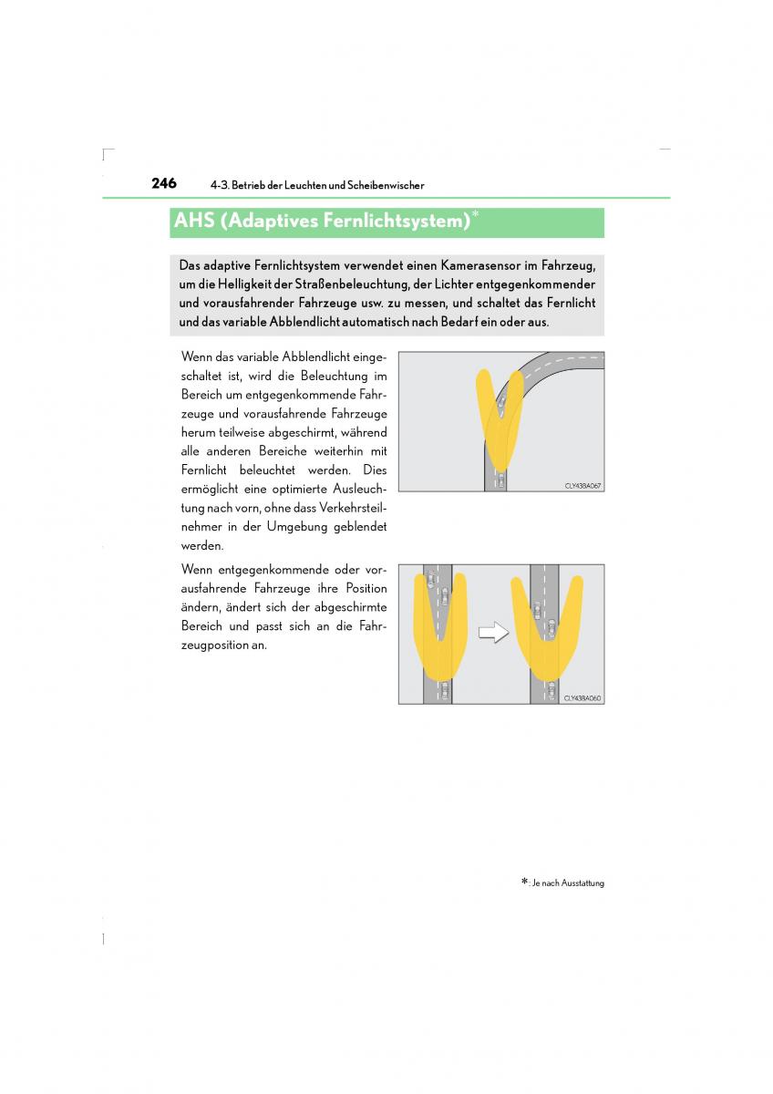 Lexus LS460 IV 4 Handbuch / page 246