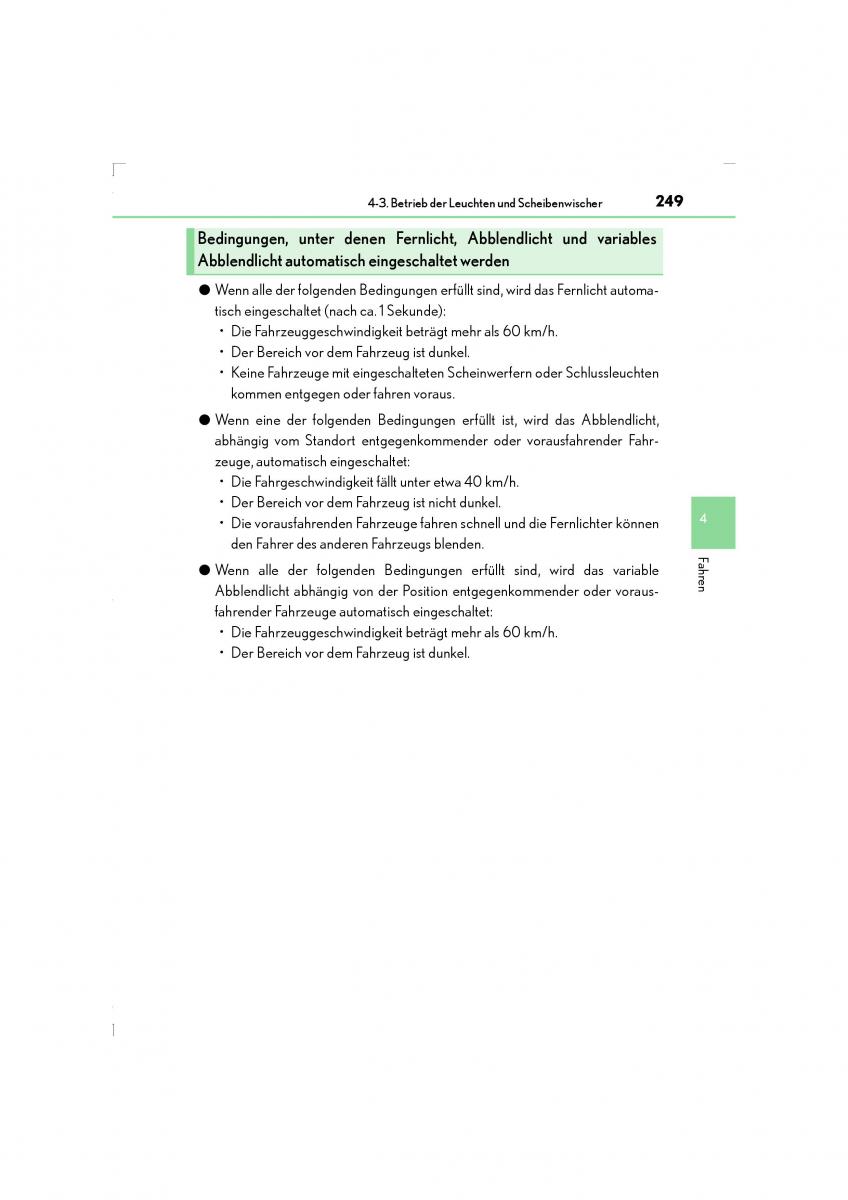 Lexus LS460 IV 4 Handbuch / page 249