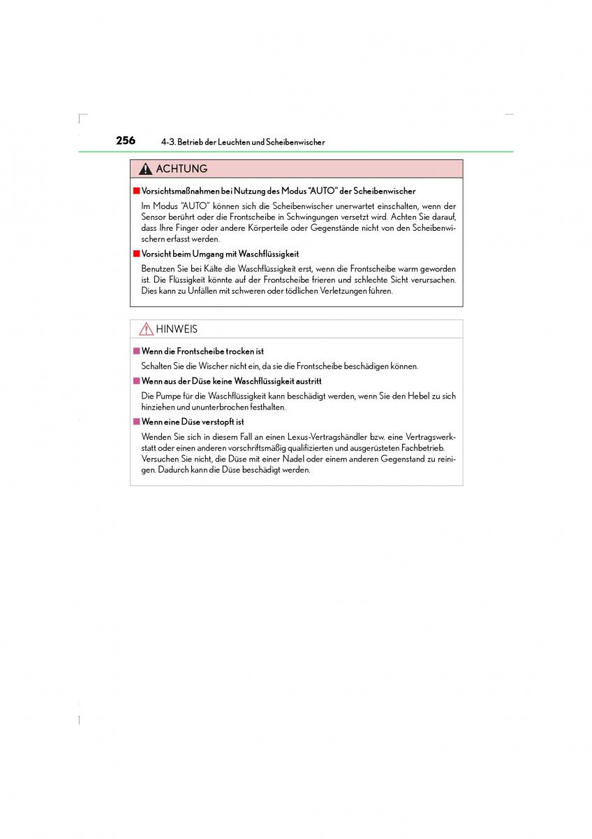 Lexus LS460 IV 4 Handbuch / page 256