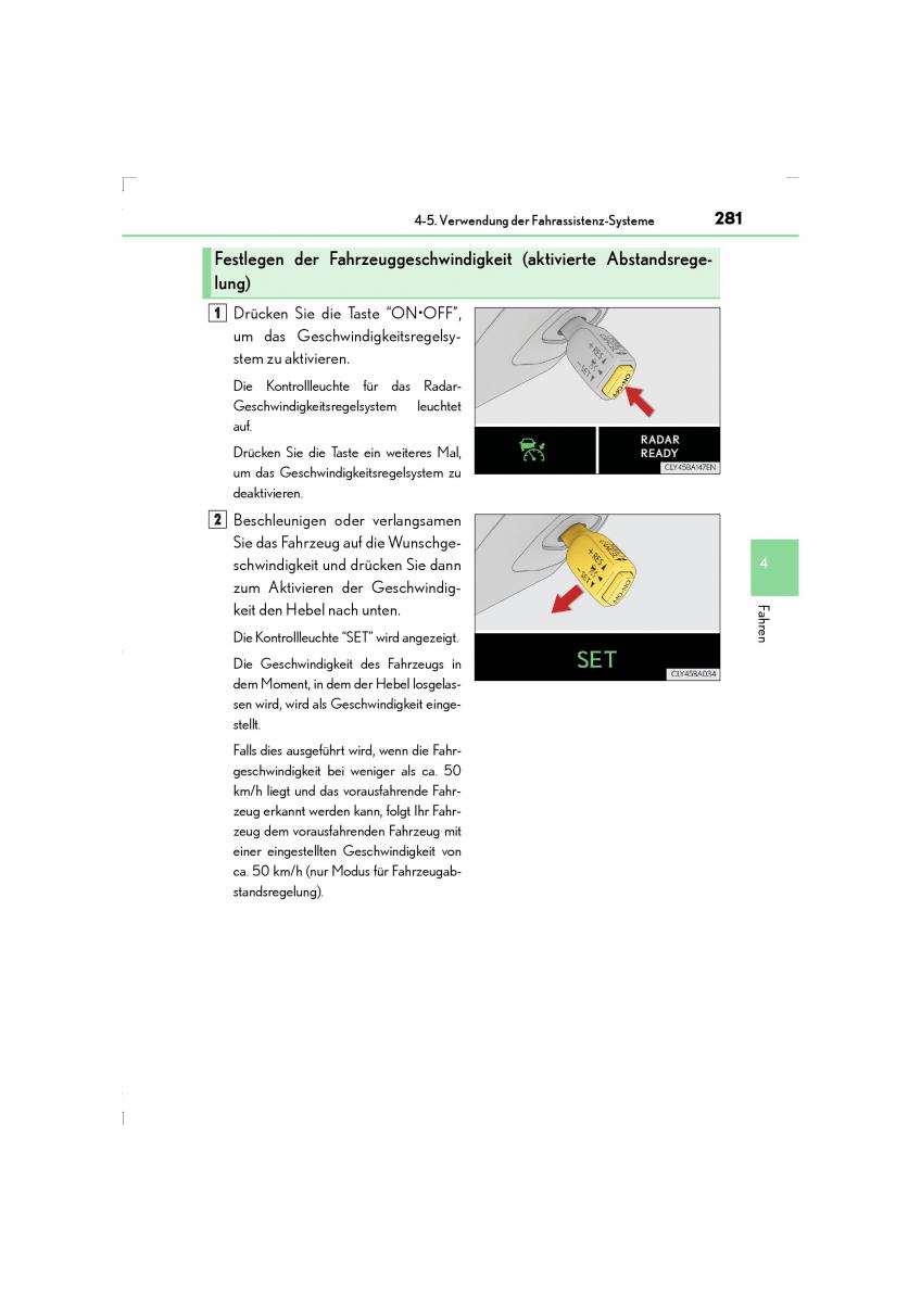 Lexus LS460 IV 4 Handbuch / page 281