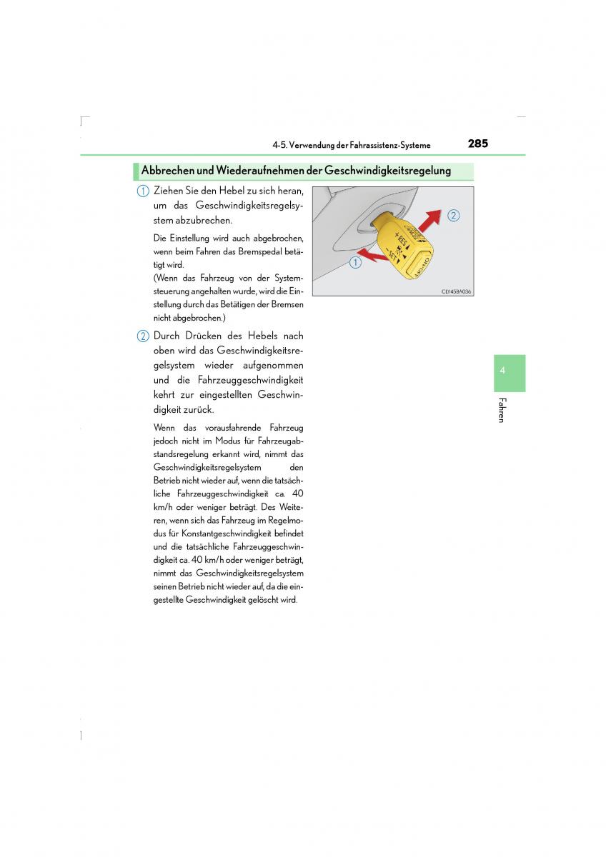 Lexus LS460 IV 4 Handbuch / page 285