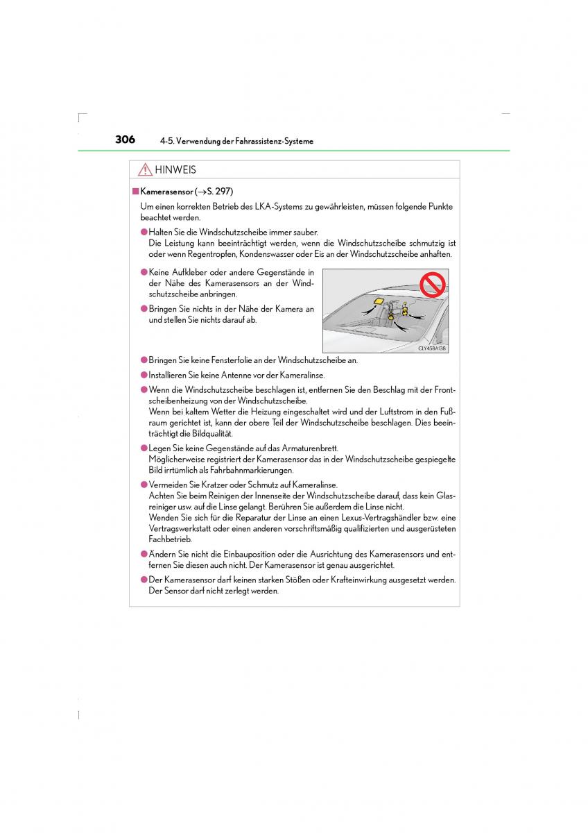 Lexus LS460 IV 4 Handbuch / page 306