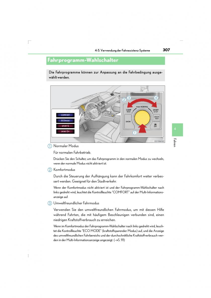 Lexus LS460 IV 4 Handbuch / page 307