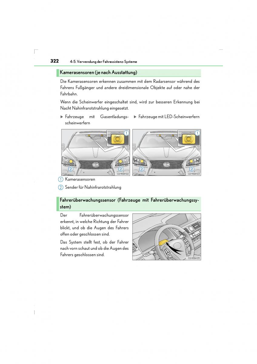 Lexus LS460 IV 4 Handbuch / page 322