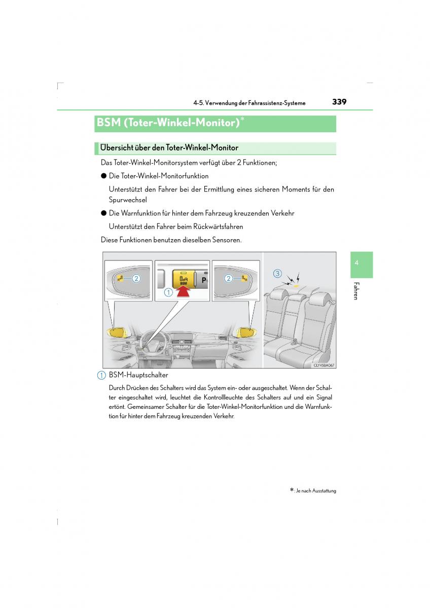 Lexus LS460 IV 4 Handbuch / page 339