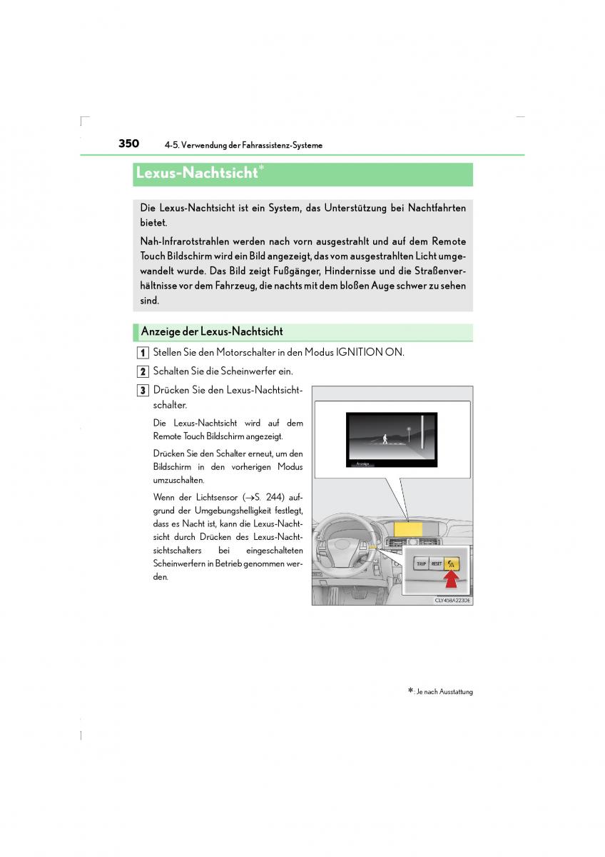 Lexus LS460 IV 4 Handbuch / page 350