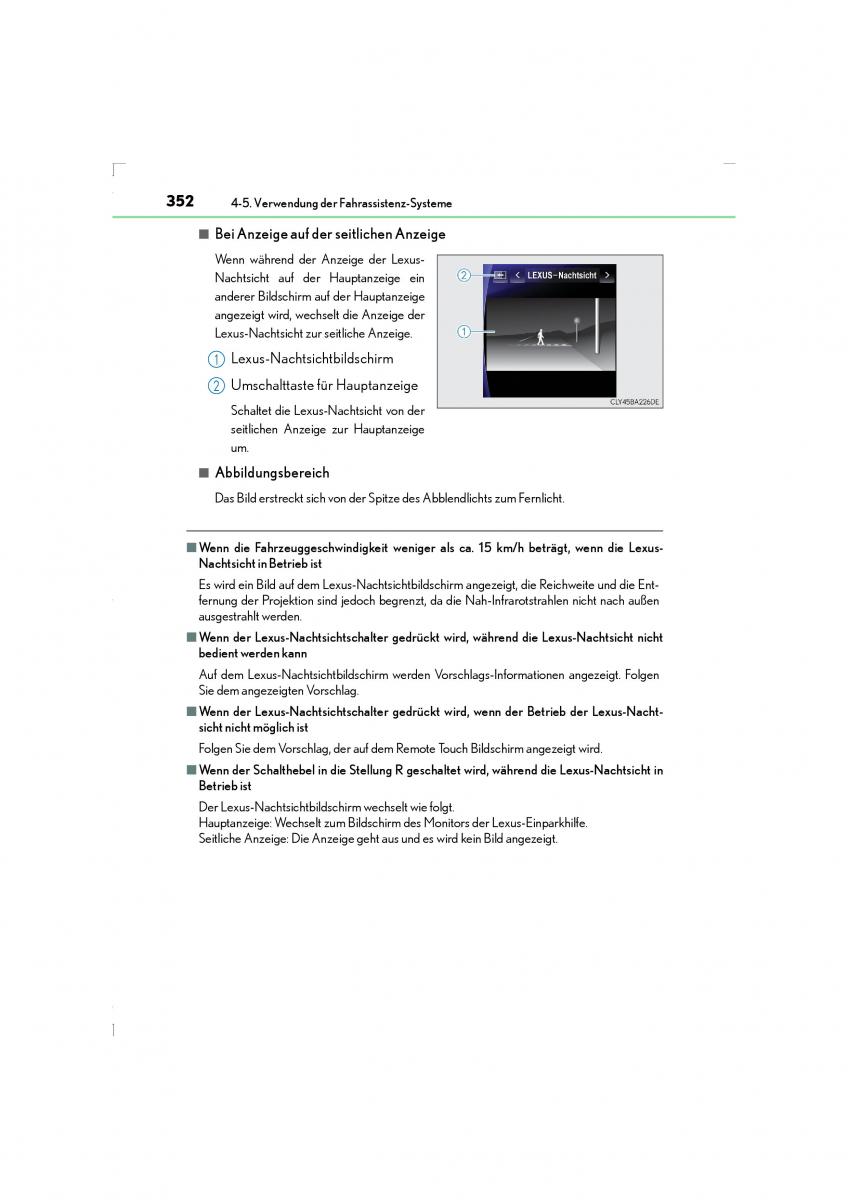 Lexus LS460 IV 4 Handbuch / page 352