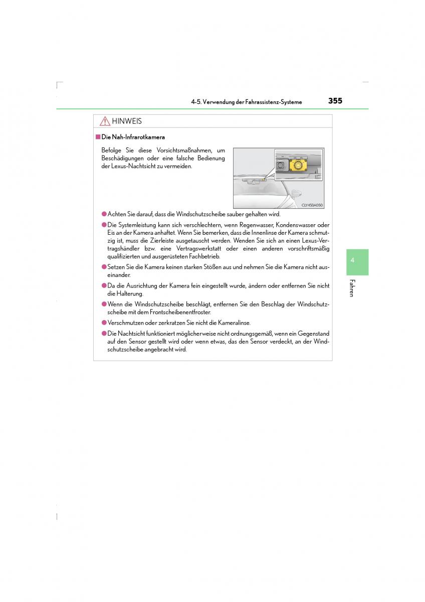 Lexus LS460 IV 4 Handbuch / page 355