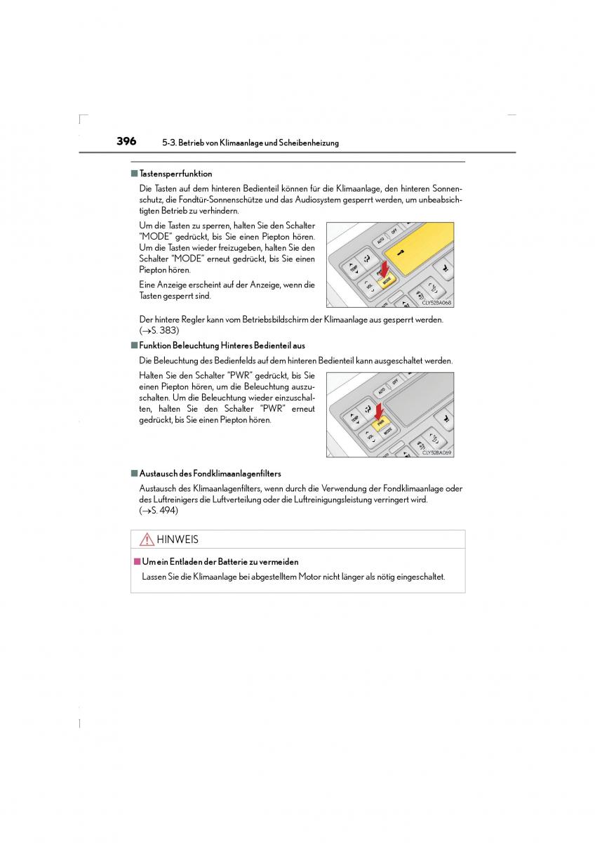 Lexus LS460 IV 4 Handbuch / page 396