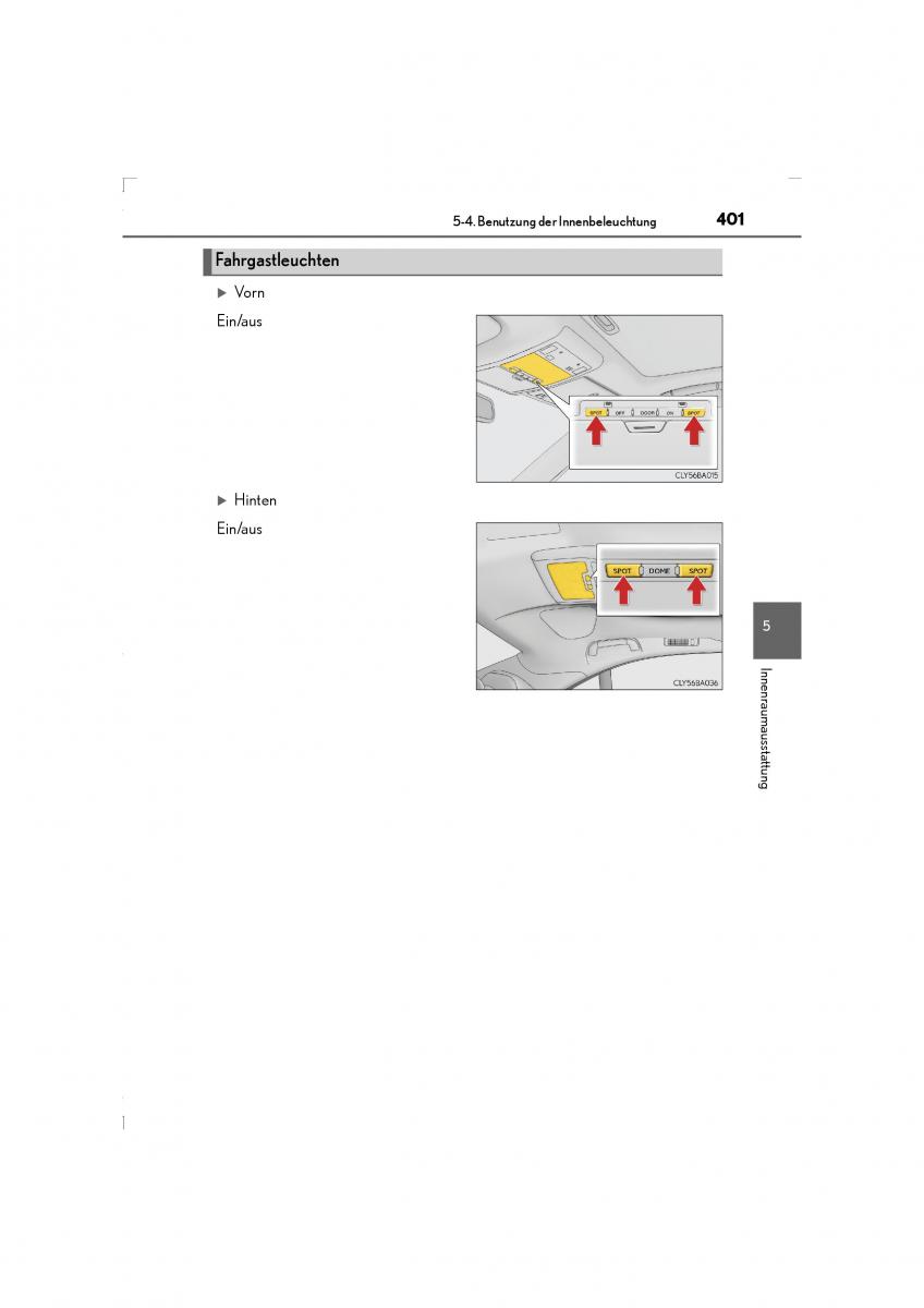 Lexus LS460 IV 4 Handbuch / page 401