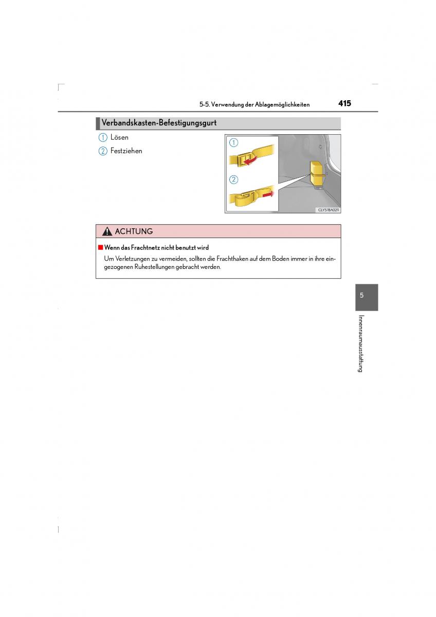 Lexus LS460 IV 4 Handbuch / page 415