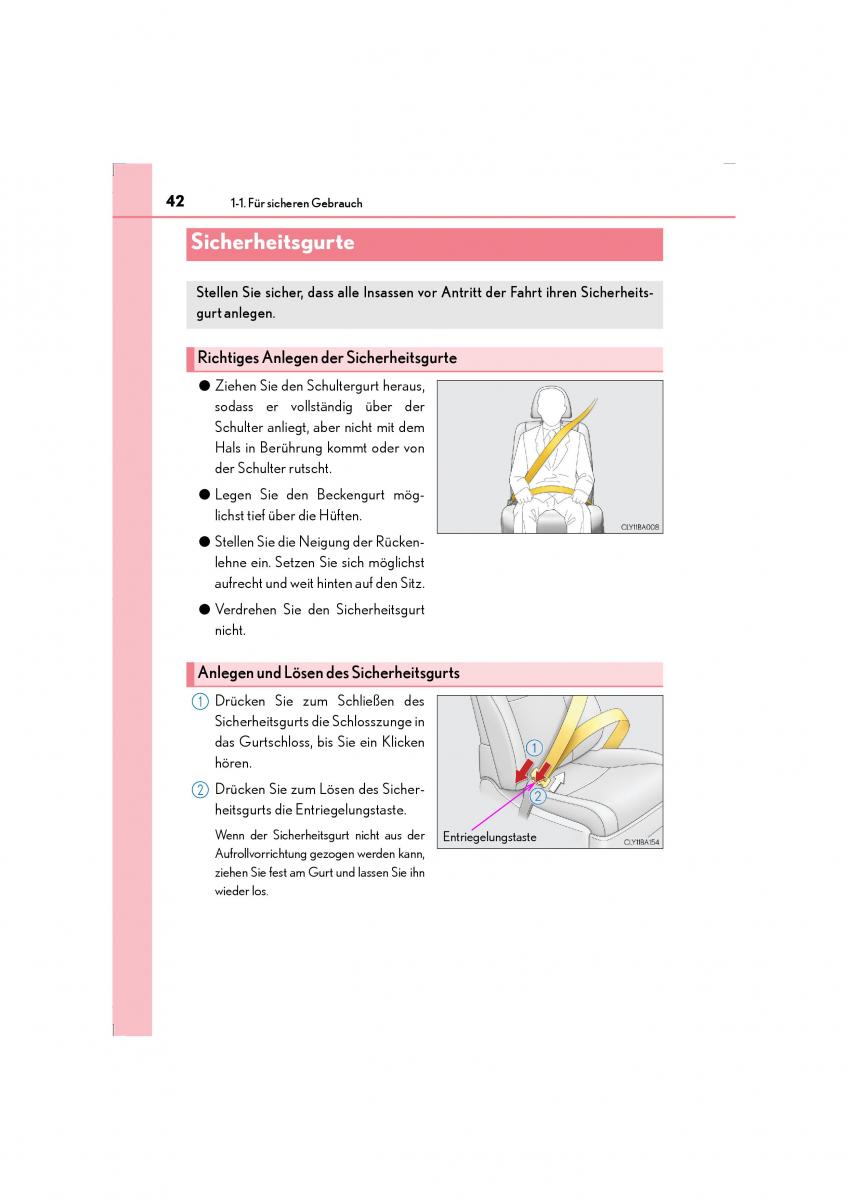 Lexus LS460 IV 4 Handbuch / page 42