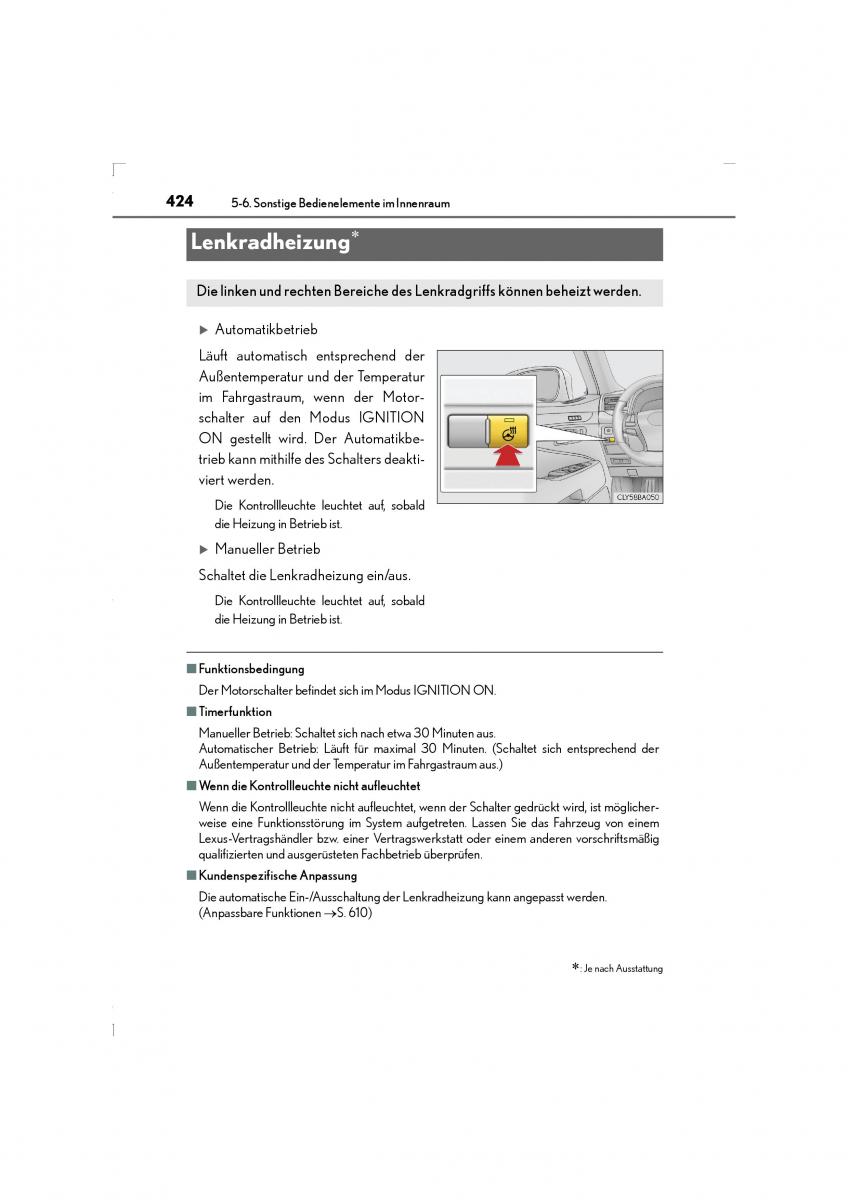 Lexus LS460 IV 4 Handbuch / page 424