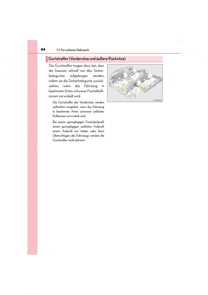 Lexus LS460 IV 4 Handbuch / page 44