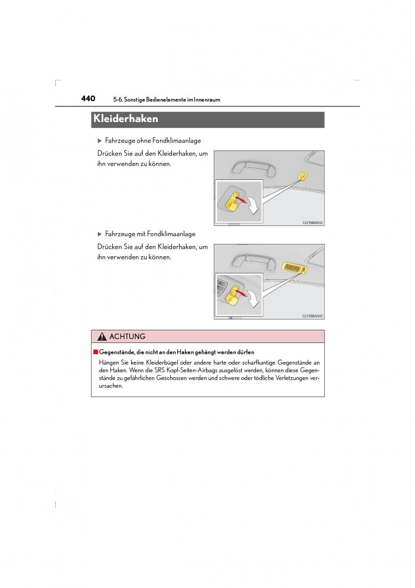 Lexus LS460 IV 4 Handbuch / page 440