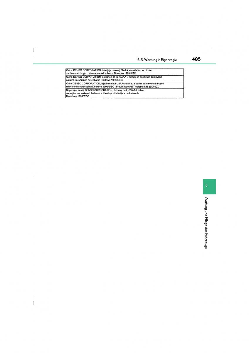 Lexus LS460 IV 4 Handbuch / page 485