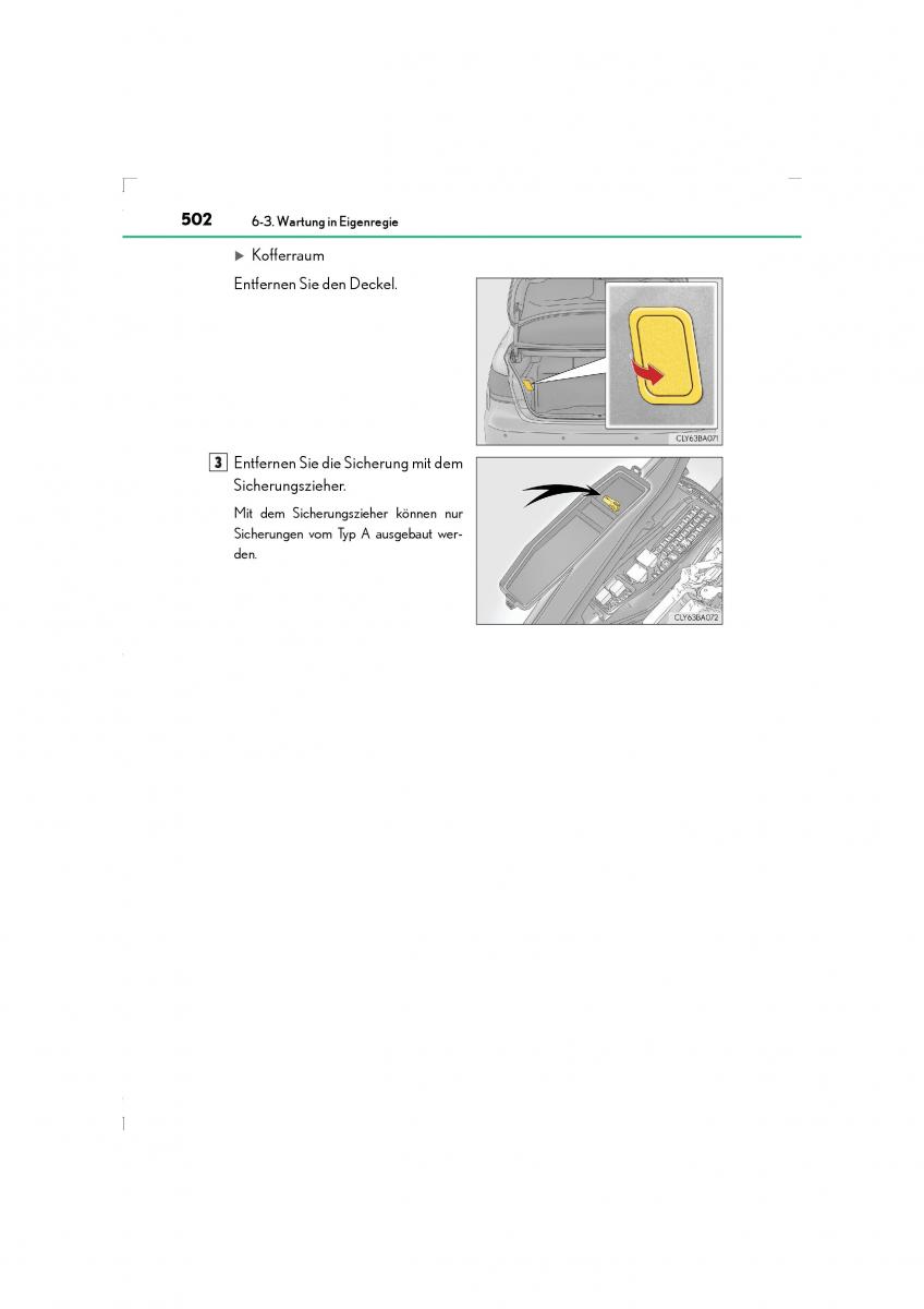 Lexus LS460 IV 4 Handbuch / page 502