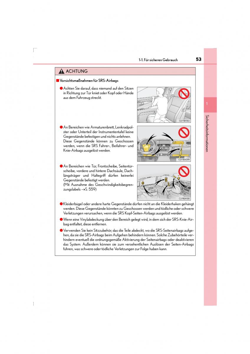 Lexus LS460 IV 4 Handbuch / page 53