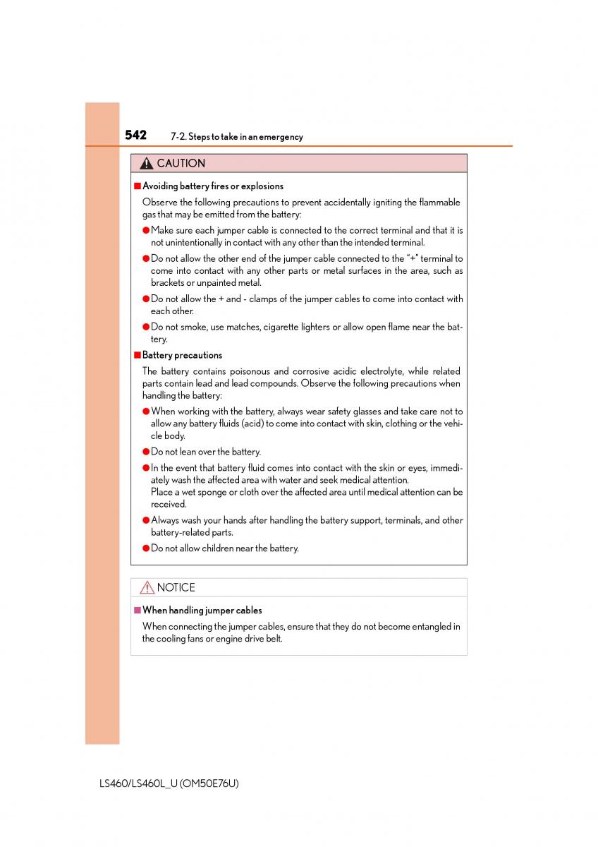 Lexus LS460 IV 4 owners manual / page 542