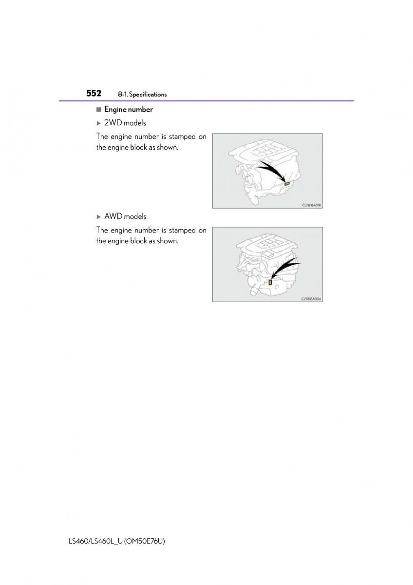 Lexus LS460 IV 4 owners manual / page 552