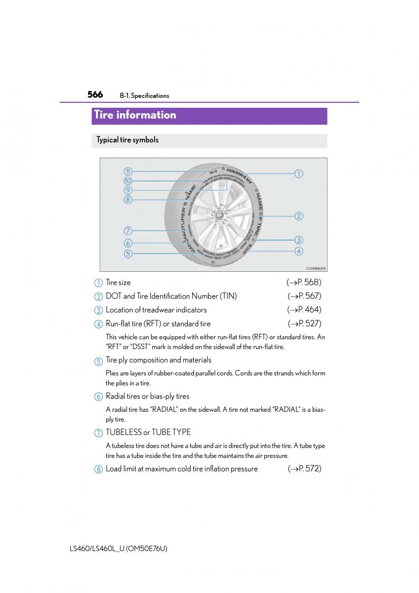 Lexus LS460 IV 4 owners manual / page 566