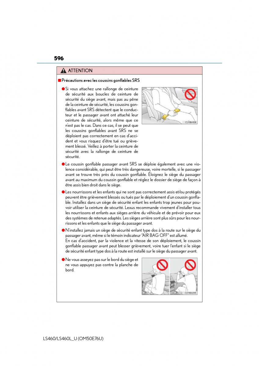 Lexus LS460 IV 4 owners manual / page 596