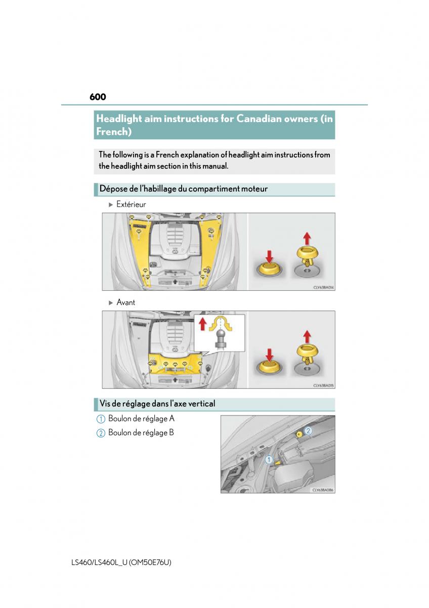 Lexus LS460 IV 4 owners manual / page 600