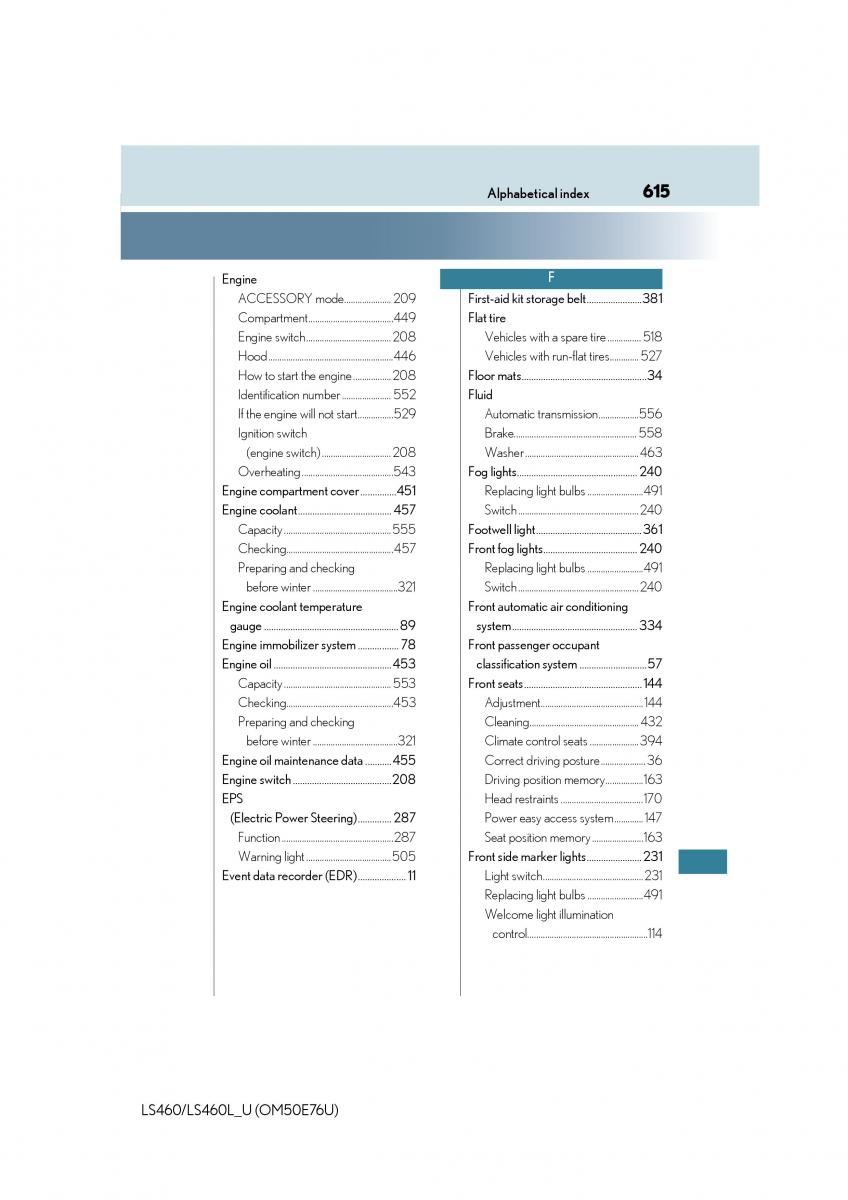 Lexus LS460 IV 4 owners manual / page 615