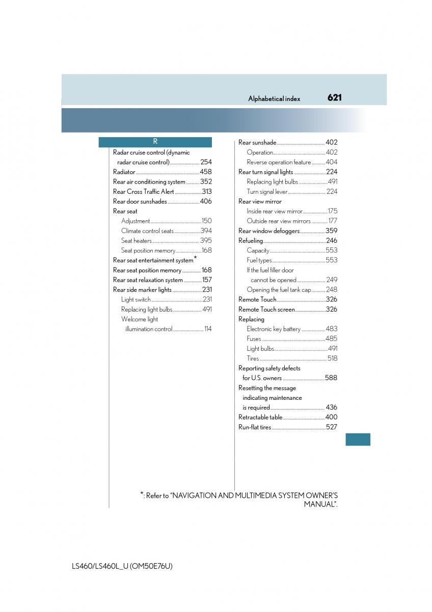 Lexus LS460 IV 4 owners manual / page 621