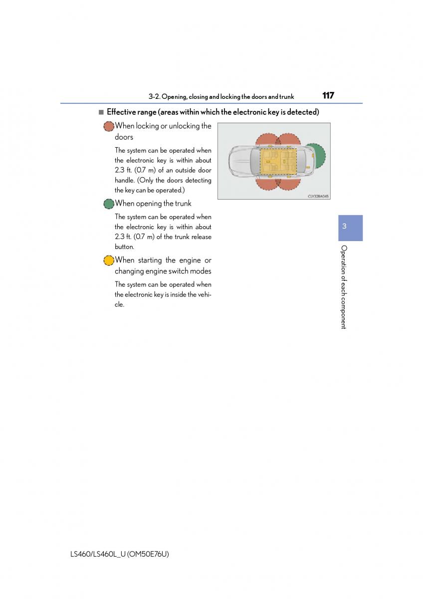 Lexus LS460 IV 4 owners manual / page 117