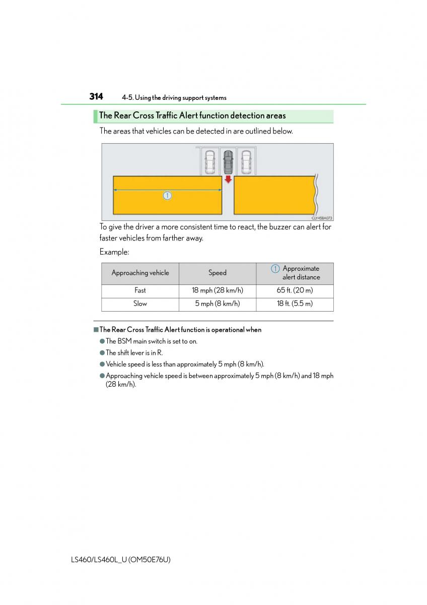 Lexus LS460 IV 4 owners manual / page 314