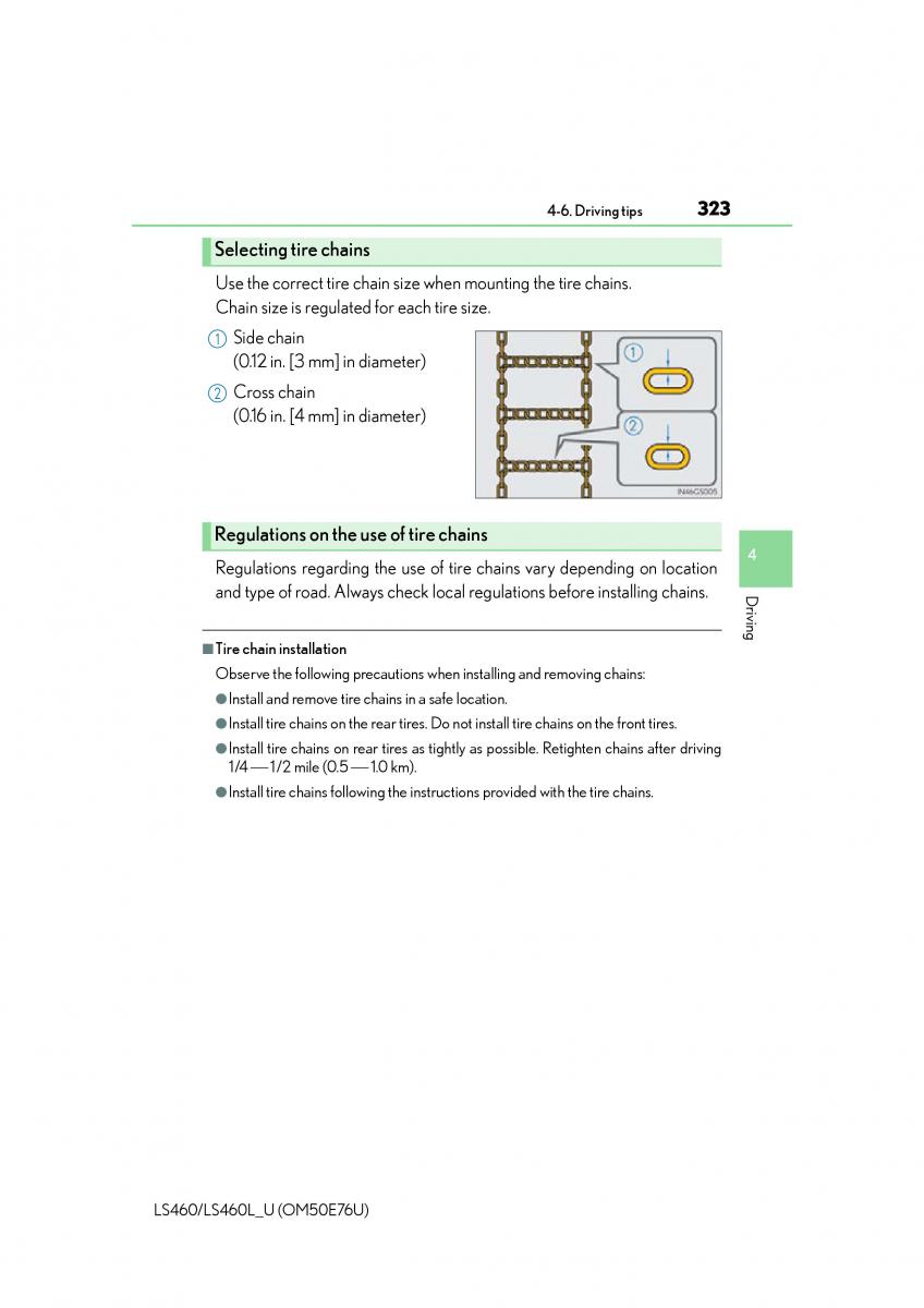 Lexus LS460 IV 4 owners manual / page 323