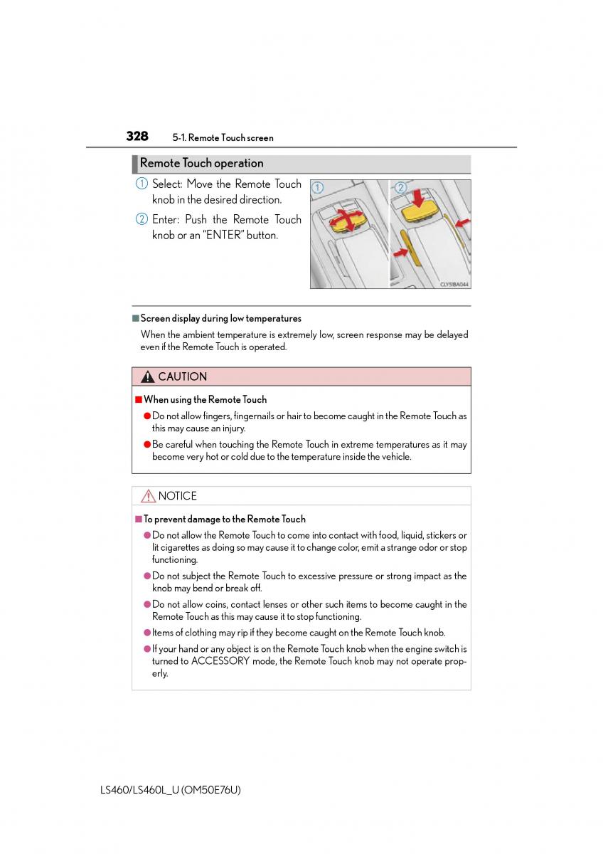 Lexus LS460 IV 4 owners manual / page 328